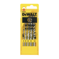 Juegos de 5 brocas para piedra extreme DeWalt 4,5,6,8,10mm