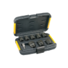 Kit de 9 llaves de impacto DeWalt  10,13,17,19,22,24,27mm y adaptador 1/4' para 1/2') mm