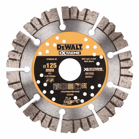 Disco de diamante Extreme Runtime 125mm Dewalt POWER-TOOLS