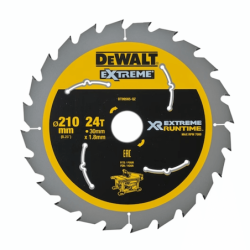 Hoja de Sierra Estacionaria Dewalt XR Extreme (210mm X 30mm X 24D) Dewalt POWER-TOOLS