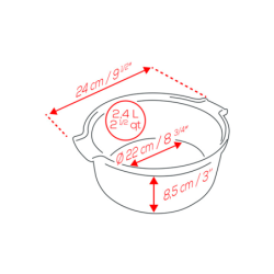 Travessa de Soufflé Ecru 25cm - Appolia