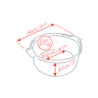 Fuente para Soufflé Ecru 25cm - Appolia