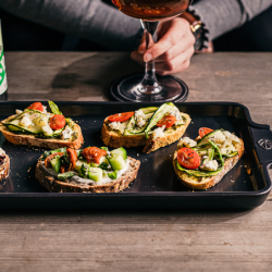 Prato para Aperitivos 40cm Ardósia - Appolia