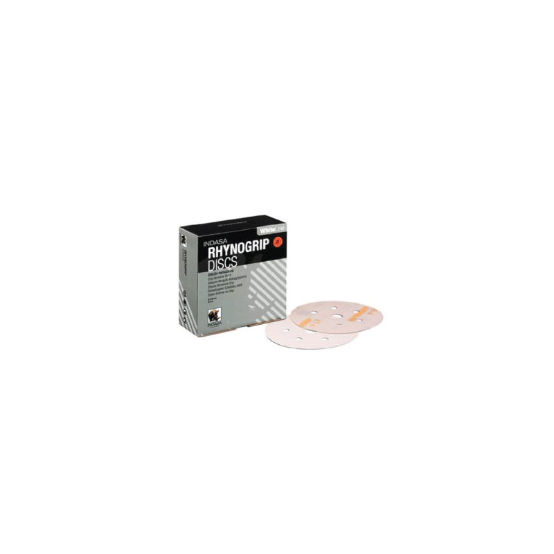 Disc Rhynogrip White Line D125 8F P400 INDASA Disc Rhynogrip White Line D125 8F P400 INDASA