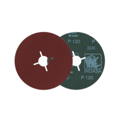 Disco Rhynofibre A Silver 127mm 4C P100 INDASA