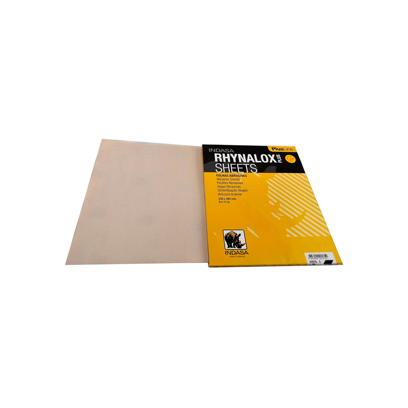 INDASA 50 Units Sheets Rhynalox Plus Line P400 230x280mm INDASA 50 Units Sheets Rhynalox Plus Line P400 230x280mm
