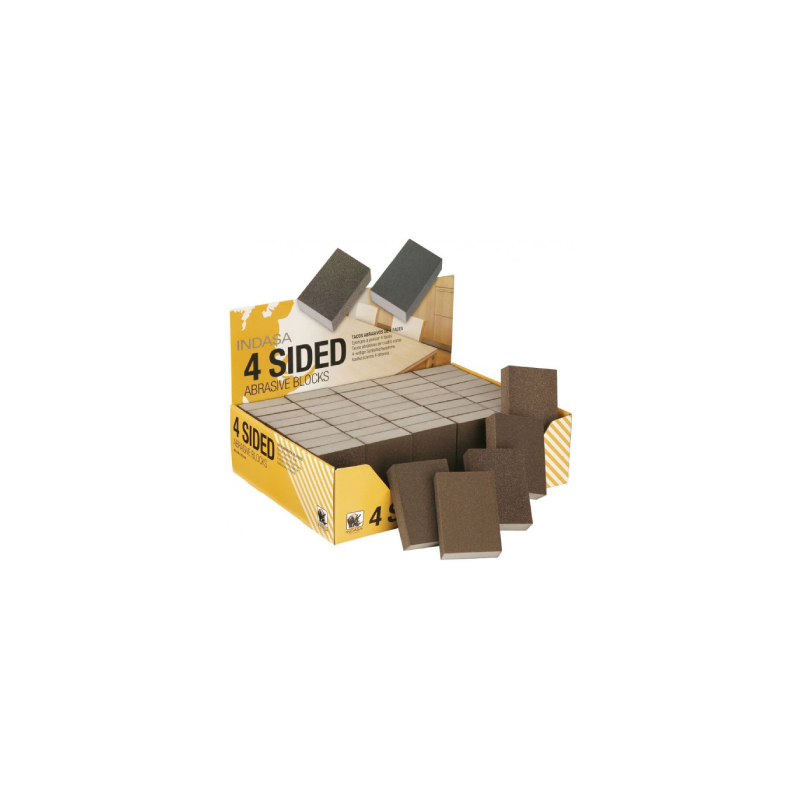 Taco Abrasivo 4 Caras 98x69x26mm P60 INDASA Taco Abrasivo 4 Caras 98x69x26mm P60 INDASA