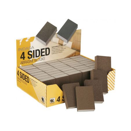 Taco Abrasivo 4 Caras 98x69x26mm P100 INDASA
