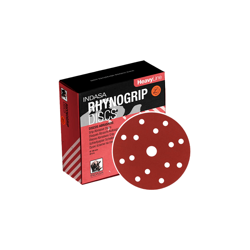 Disco Rhynogrip Heavy Line Ø150mm 15F P320 INDASA Disco Rhynogrip Heavy Line Ø150mm 15F P320 INDASA
