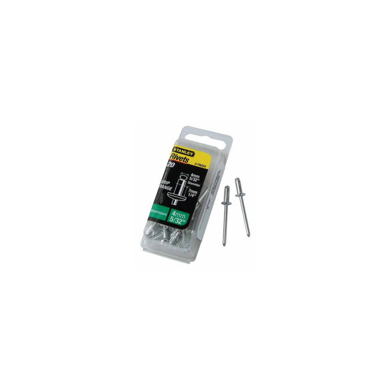 Rebites em Alumínio 4x6.5mm (Pack 20 uni) STANLEY®
