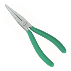 STAHLWILLE VDE Flat Nose Plier, Long, with Dip-Coated Insulation Handle 160 mm