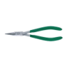Alicate de Pinça Semi Redonda de Mecânico, Cabeça Cromada e Cabo de Plástico com Superfície Rugosa STAHLWILLE 200 mm