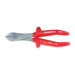 Alicate de Corte Lateral Potente VDE com Cabo Isolado Revestido por Imersão STAHLWILLE 160 mm