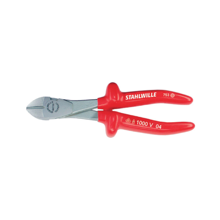 STAHLWILLE VDE Heavy Duty Side Cutter, Dip-Coated Insulation Handle 160 mm