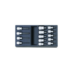 STAHLWILLE Tool 1/3 Empty Tray for 14 INHEX Sockets 108 g