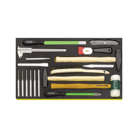 STAHLWILLE TCS 3/3 Tray System with Tool Mix (18 un.)