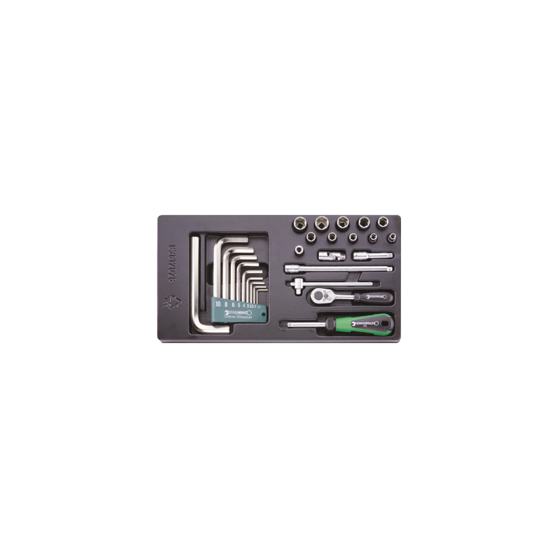 STAHLWILLE Tool 1/3 Tray System with Combination Spanners nº 8 (8 un.) STAHLWILLE Tool 1/3 Tray System with Combination Spanners nº 8 (8 un.)