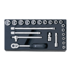 STAHLWILLE Tool 1/3 Tray System with Sockets (22 un.)