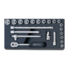 STAHLWILLE Tool 1/3 Tray System with Sockets (22 un.)