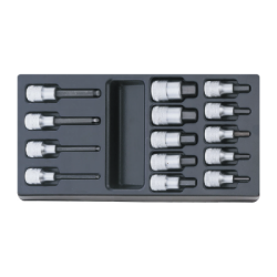 Bandejas 1/3 con Cabezas INHEX STAHLWILLE (14 un.)