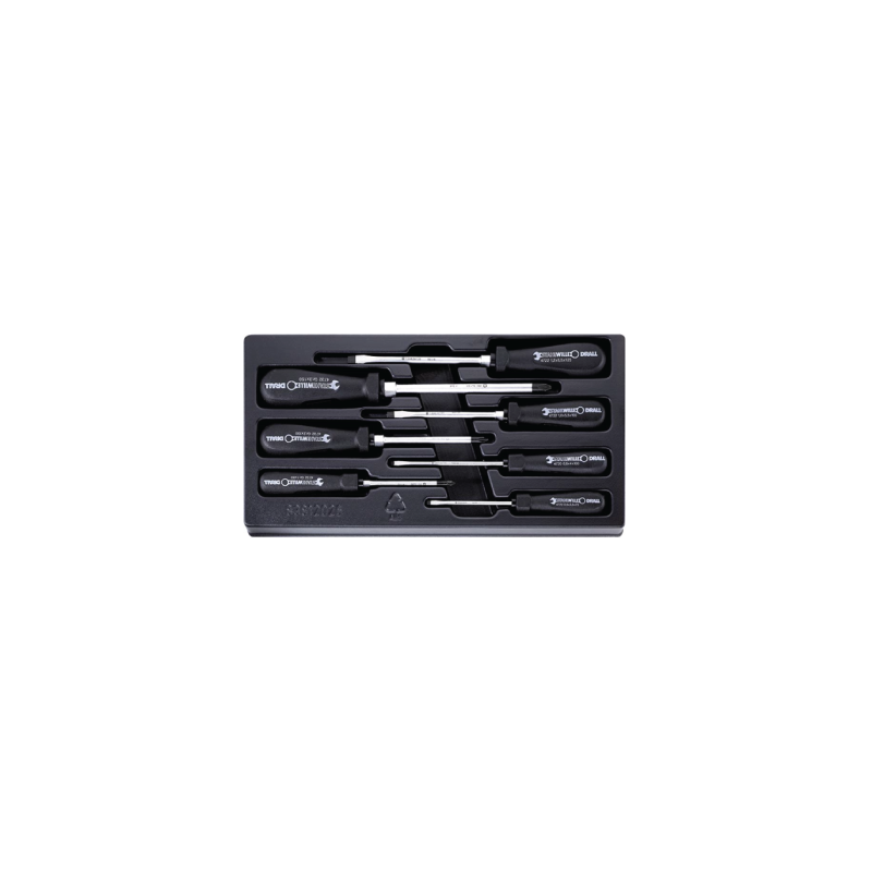 STAHLWILLE TCS 1/3 Tray System with Screwdrivers (7 un.)