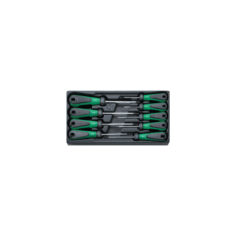 STAHLWILLE Tool 1/3 Tray System with 3K DRALL+ TORX Screwdrivers (9 un.) STAHLWILLE Tool 1/3 Tray System with 3K DRALL+ TORX Screwdrivers (9 un.)