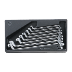 STAHLWILLE Tool 1/3 Tray System with Double Ended Ring Spanners nº 20 (8 un.)