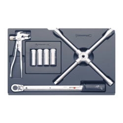 STAHLWILLE Tool 3/3 Tray System with Special Tools for Brakes and Wheels (6 un.)