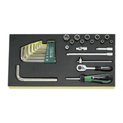 STAHLWILLE Tool 1/3 Tray System for Sockets and Hexagon Key Wrenches 987 g