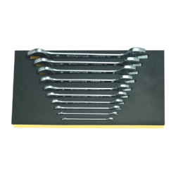 STAHLWILLE TCS 1/3 Tray System with Double Open Ended Spanners nº 10 175x350x66 mm (10 un.)
