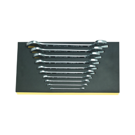 STAHLWILLE TCS 1/3 Tray System with Double Open Ended Spanners nº 10 175x350x66 mm (10 un.)