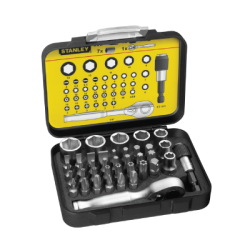 STANLEY® 39 Piece 1/4' Drive Bits Set + Magnetic Bit Holder with Lock-Ring STN1-13-906