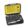 STANLEY® 39 Piece 1/4' Drive Bits Set + Magnetic Bit Holder with Lock-Ring STN1-13-906