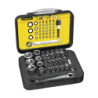 STANLEY® 39 Piece 1/4' Drive Bits Set + Magnetic Bit Holder with Lock-Ring STN1-13-907