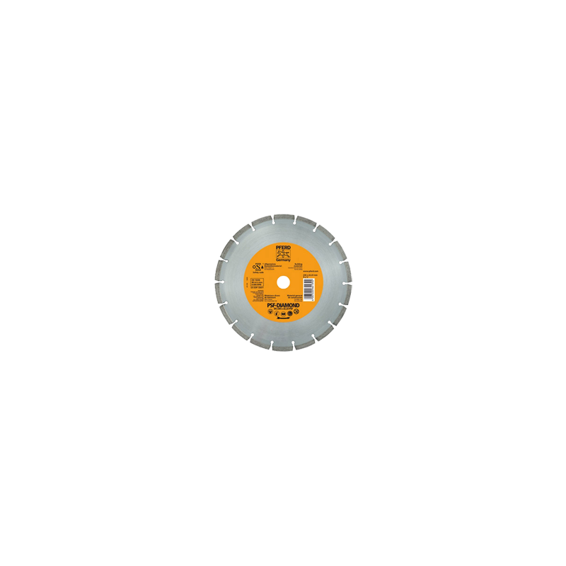 PFERD Diamond Cut-Off Wheels For The Construction Industry Segmented Type For Fast Cutting DS PSF Type