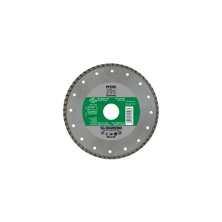 PFERD Diamond Cut-Off Wheels Performance Line SG Flags/Tiles Type FL DG 115 X 1,4 X 22,23 FL SG