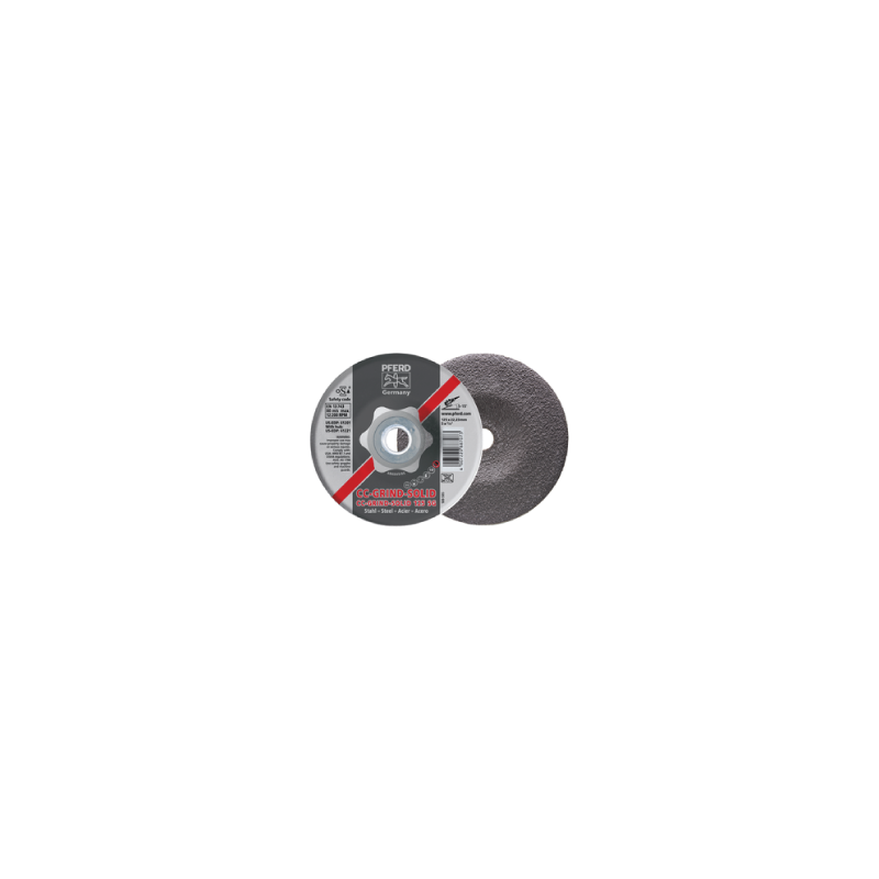 Discos De Rebarbar Linha Alto Rendimento SG Tipo Aço PFERD CC-Grind-Solid 125 SG-Steel