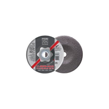 Discos De Rebarbar Linha Alto Rendimento SG Tipo Aço PFERD CC-Grind-Solid 125 SG-Steel