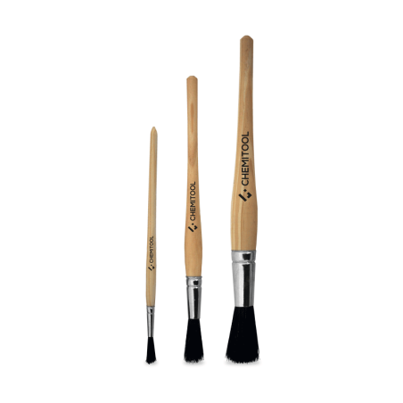 Brocha Redonda Cerda Negra Mango Madera Nº4 CHEMITOOL TOOLS