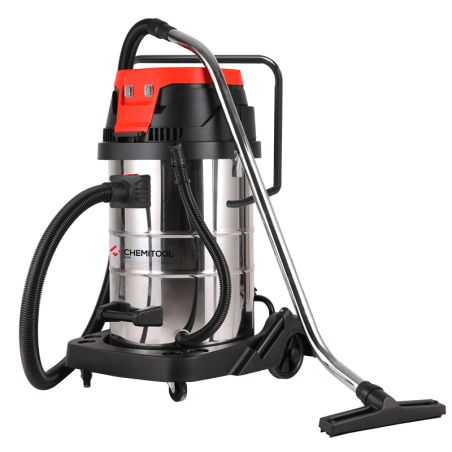 Aspirador de Sólidos y Líquidos Industrial 2x1200W - 75L CHEMITOOL