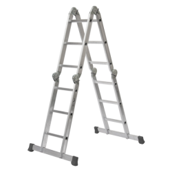 CHEMITOOL TOOLS Aluminium Multipurpose Ladder 4x3 Steps