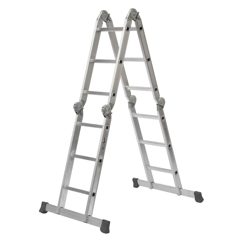 CHEMITOOL TOOLS Aluminium Multipurpose Ladder 4x3 Steps
