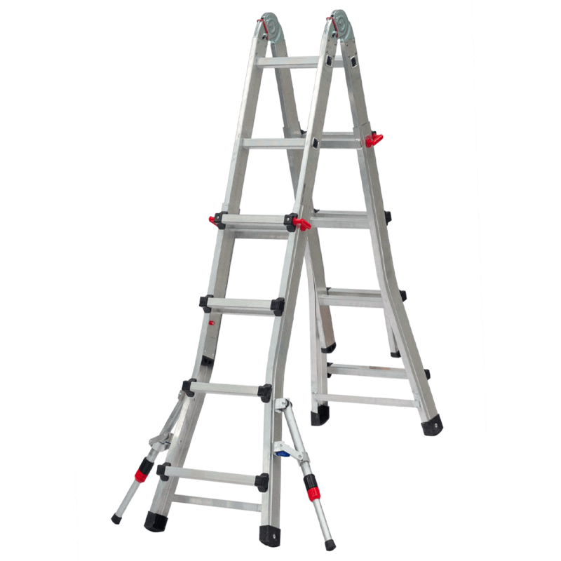 CHEMITOOL TOOLS Aluminium Telescopic Ladder Pro 4x6 Steps