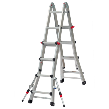CHEMITOOL TOOLS Aluminium Telescopic Ladder Pro 4x6 Steps