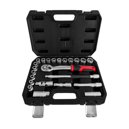 CHEMITOOL TOOLS Ratchet Set 1/2' 24PCS Plastic Case