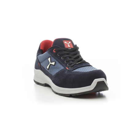CHEMITOOL BY PAYPER Safety Shoe in Croute and Technical Blue Fabric S1P SRC ESD Number 43