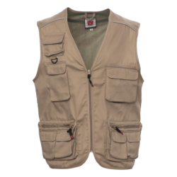 CHEMITOOL BY PAYPER Khaki Pocket Vest XL