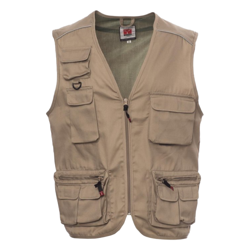 CHEMITOOL BY PAYPER Khaki Pocket Vest XL CHEMITOOL BY PAYPER Khaki Pocket Vest XL