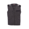 Colete Tucson Bicolor Multibolsos Cinza Fumo/Preto M CHEMITOOL BY PAYPER