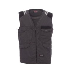 Colete Tucson Bicolor Multibolsos Cinza Fumo/Preto XL CHEMITOOL BY PAYPER